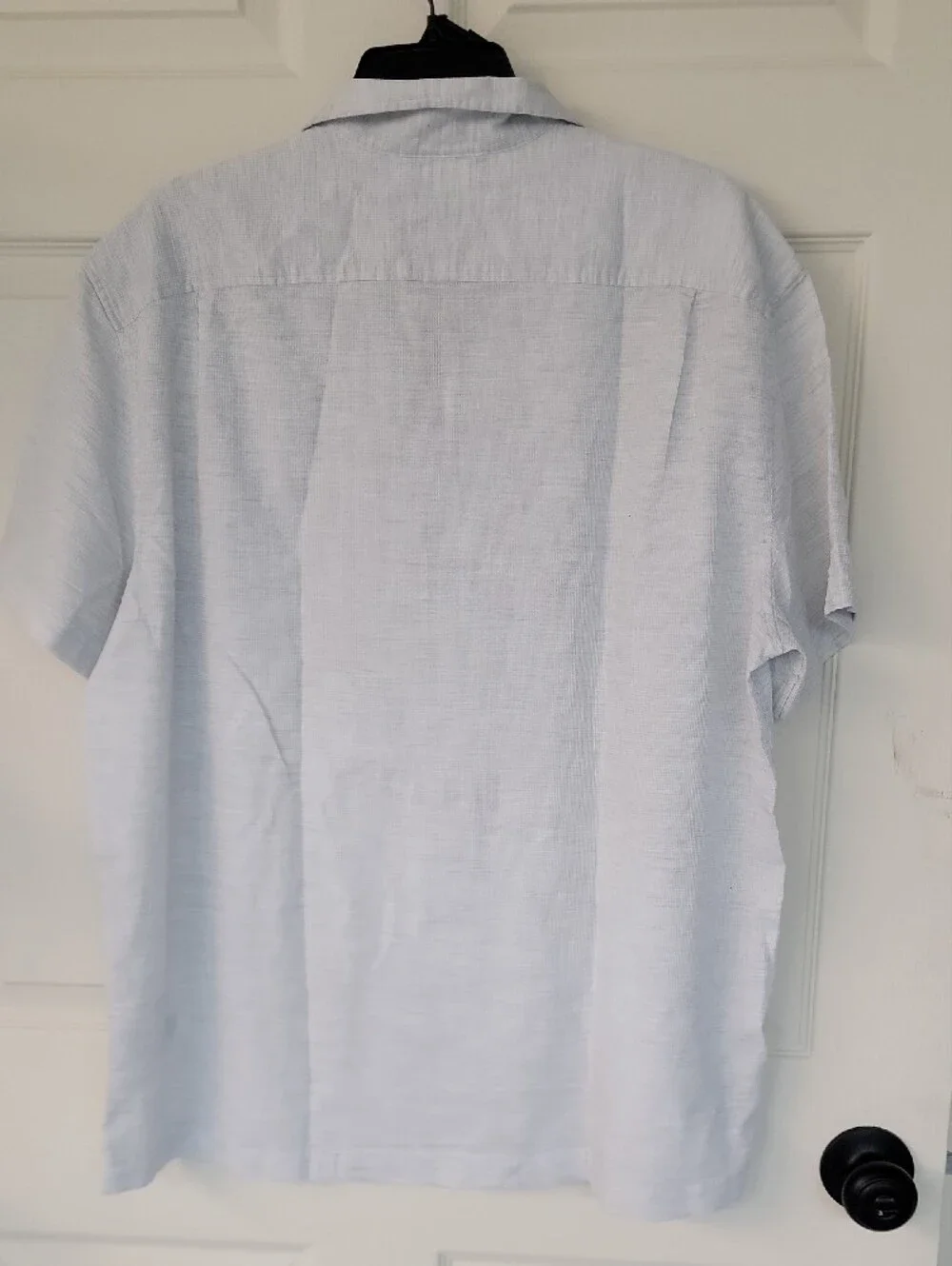 J. Crew Light Blue Short-Sleeve Button-Up Camp Shirt